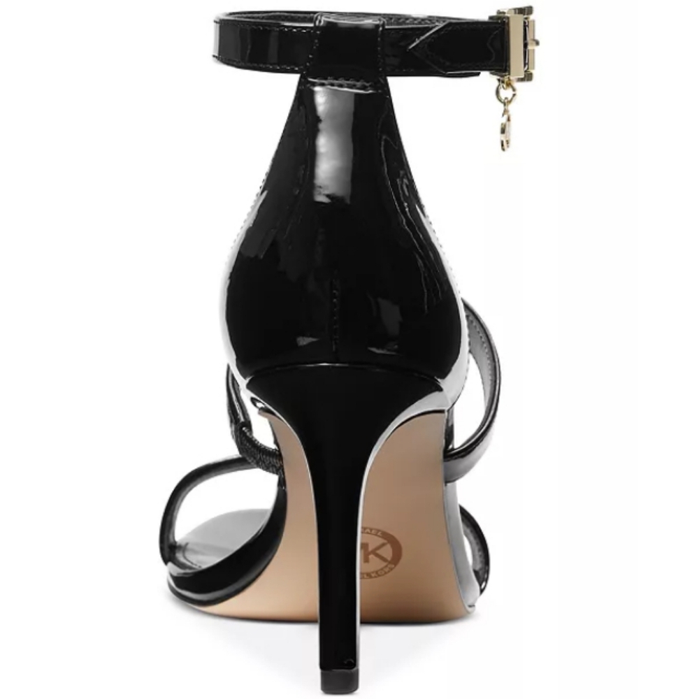 🆕⭐ Micheal Kors Black Patent Sandals Heels - Picture 6 of 16